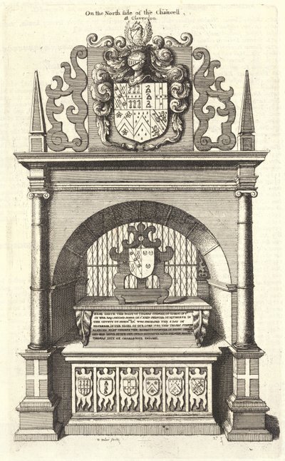 Spencer Monument by Wenceslaus Hollar